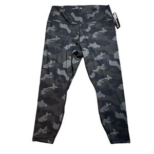 Velocity Woman’s Leggings Active High Rise Ankle Length  Camo Sz  2X NWT